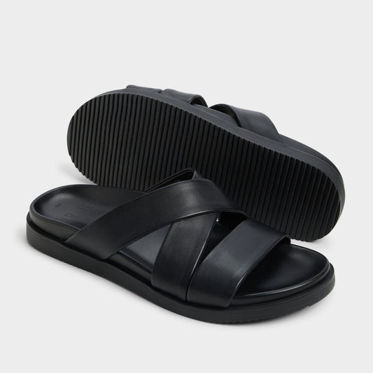 Kairo Black Men's Sandals & Slides - Slide sandal - Black