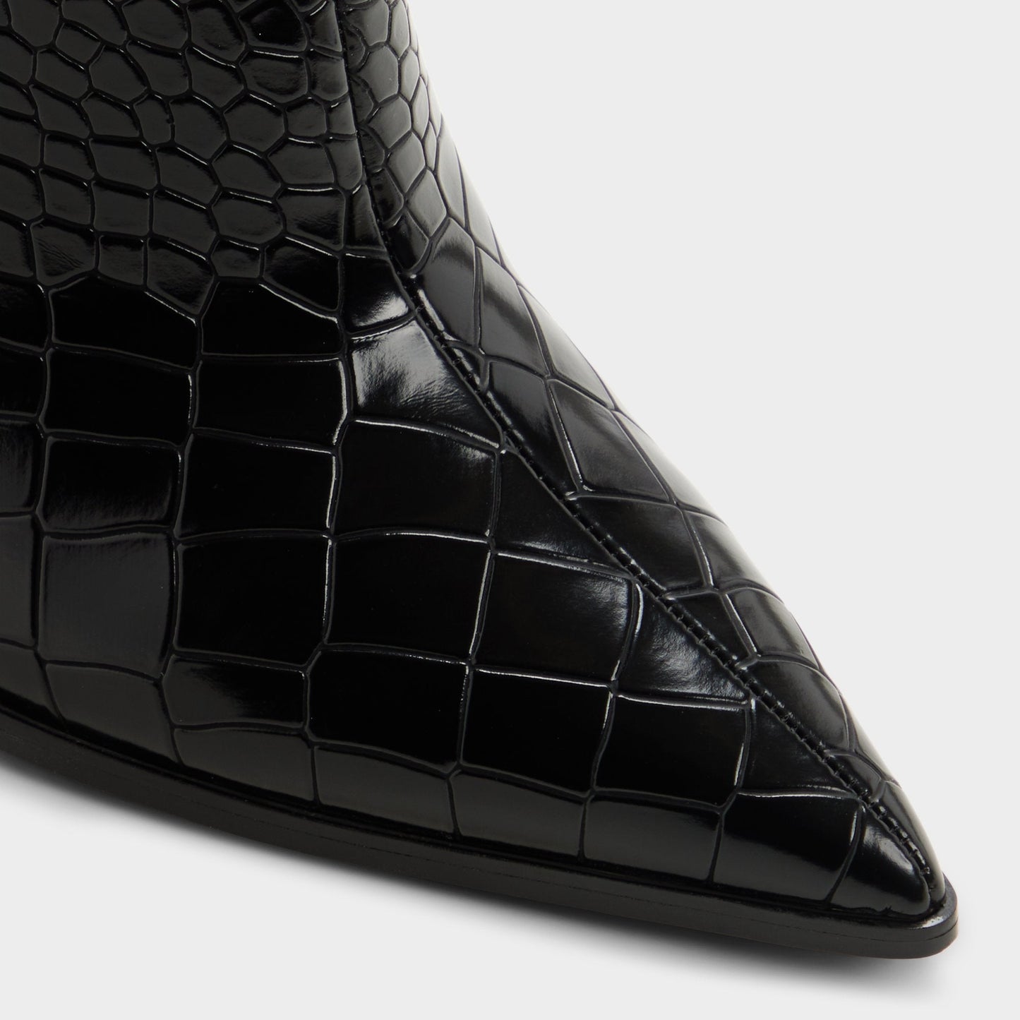 Alabrenda - Knee-high boot, Stiletto heel - Black