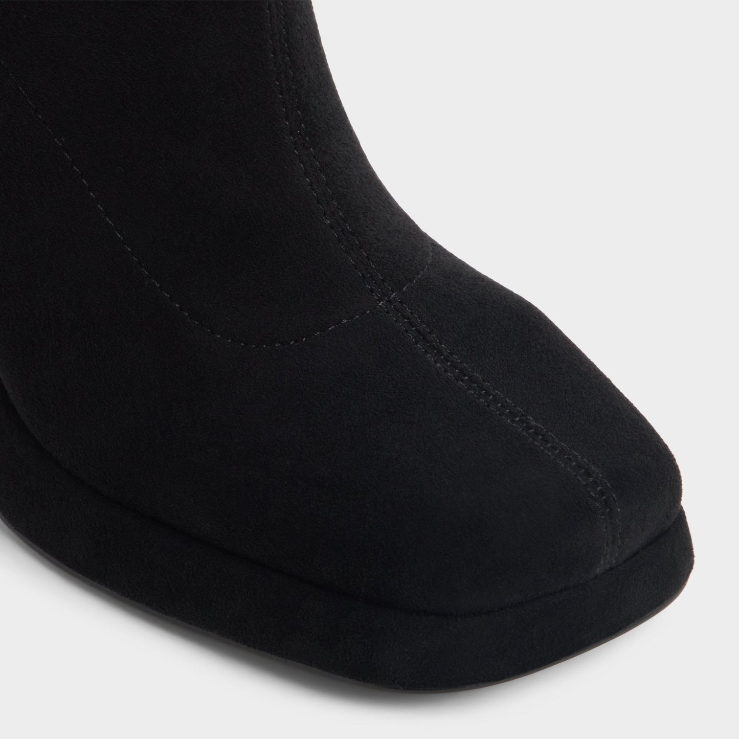 Gisselle in Black - Knee-high boot, Platform - Black