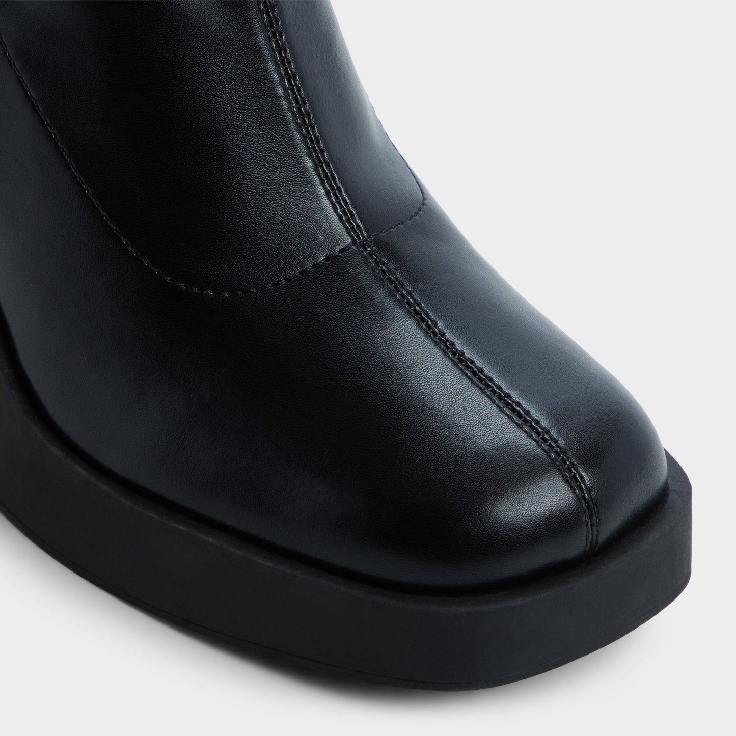 Maritza in Black - Over-the-knee boot, Platform - Black