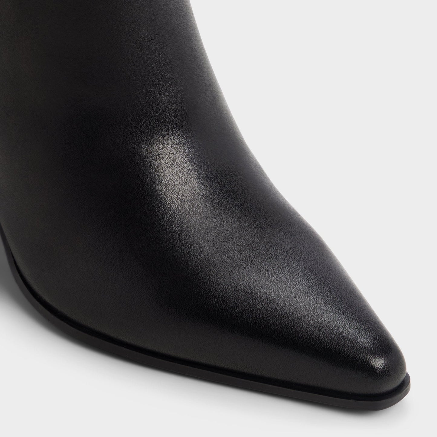 Kaelya in Black - Knee-high boot, Block heel - Black