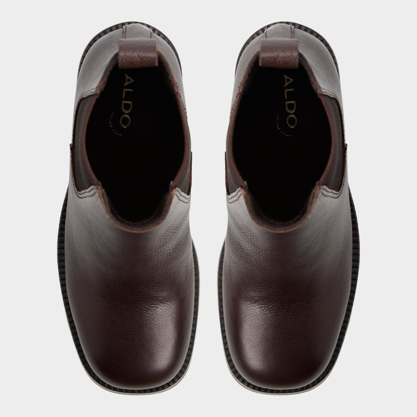 Anneliese in Medium Brown - Chelsea boot, Lug sole - Medium brown
