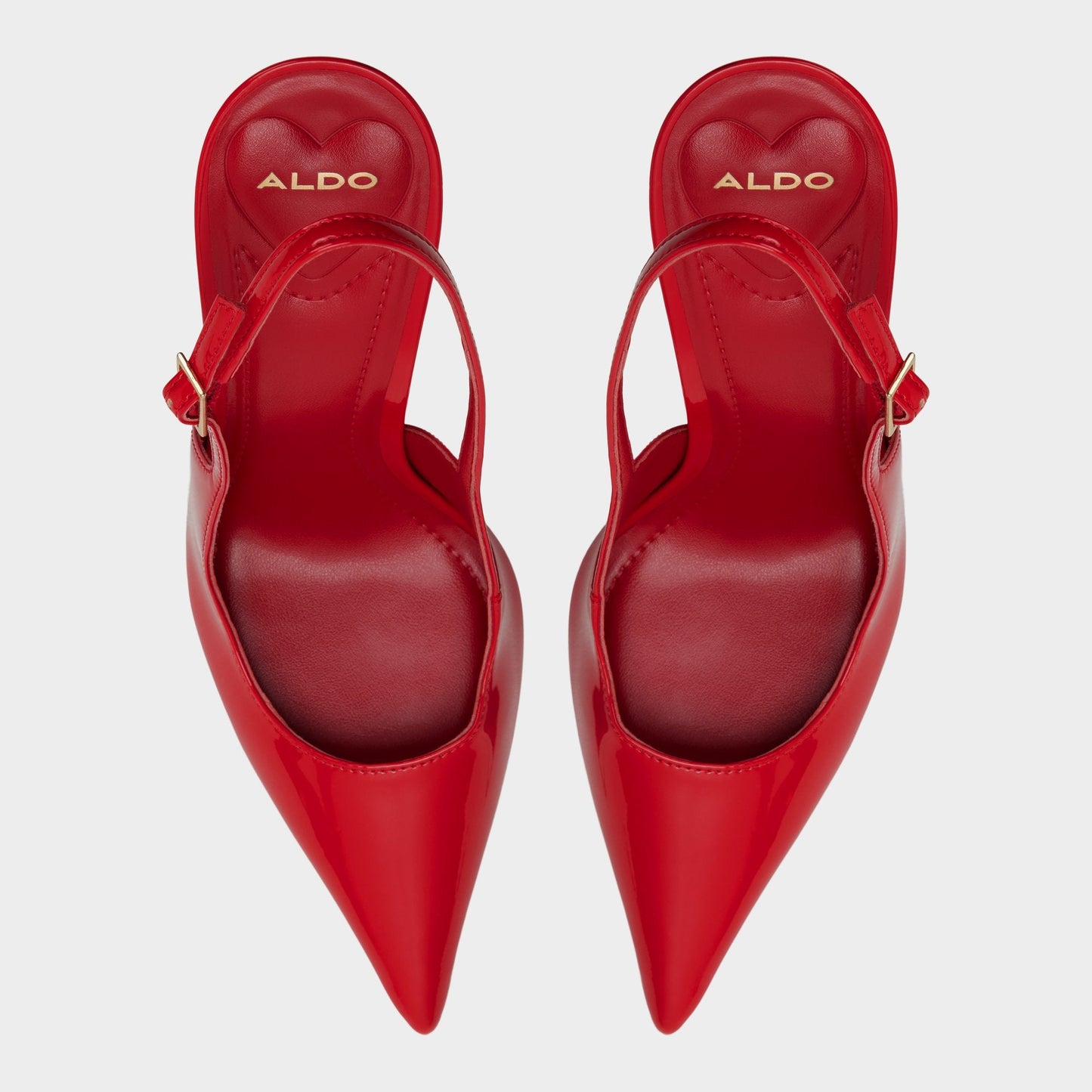 Serrah in Medium Red - Pump, Stiletto heel - Medium red