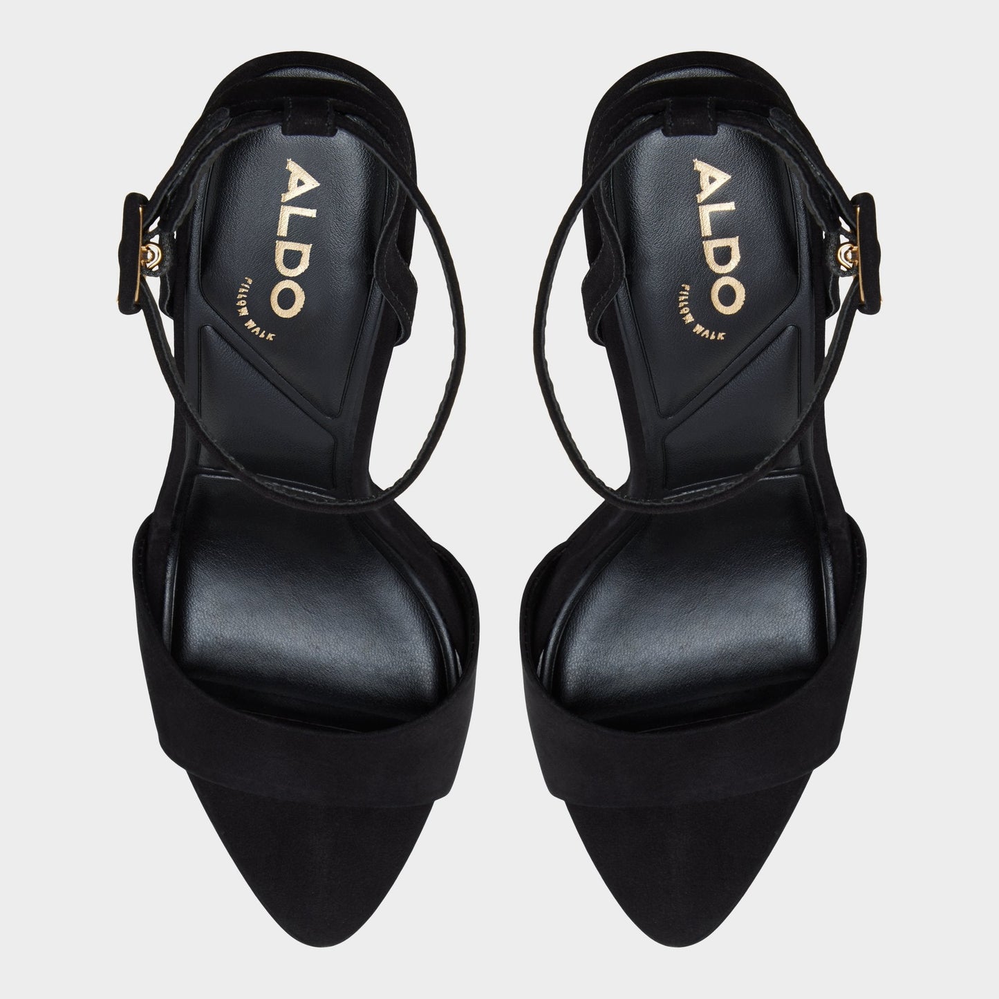 Ivette in Black - Heeled sandal, Platform - Black