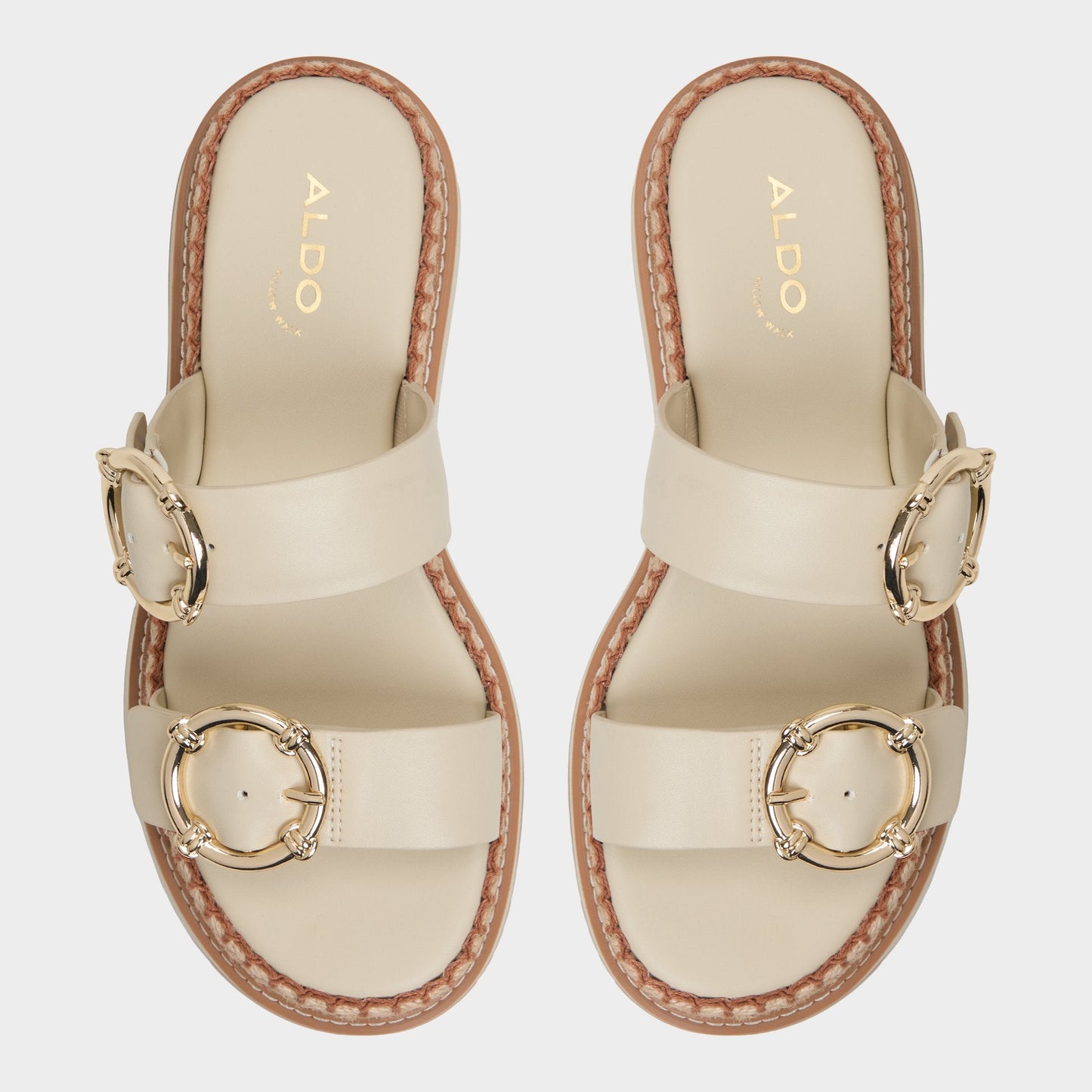 Kaeithien Bone Women's Platform sandals - Slide sandal - Bone