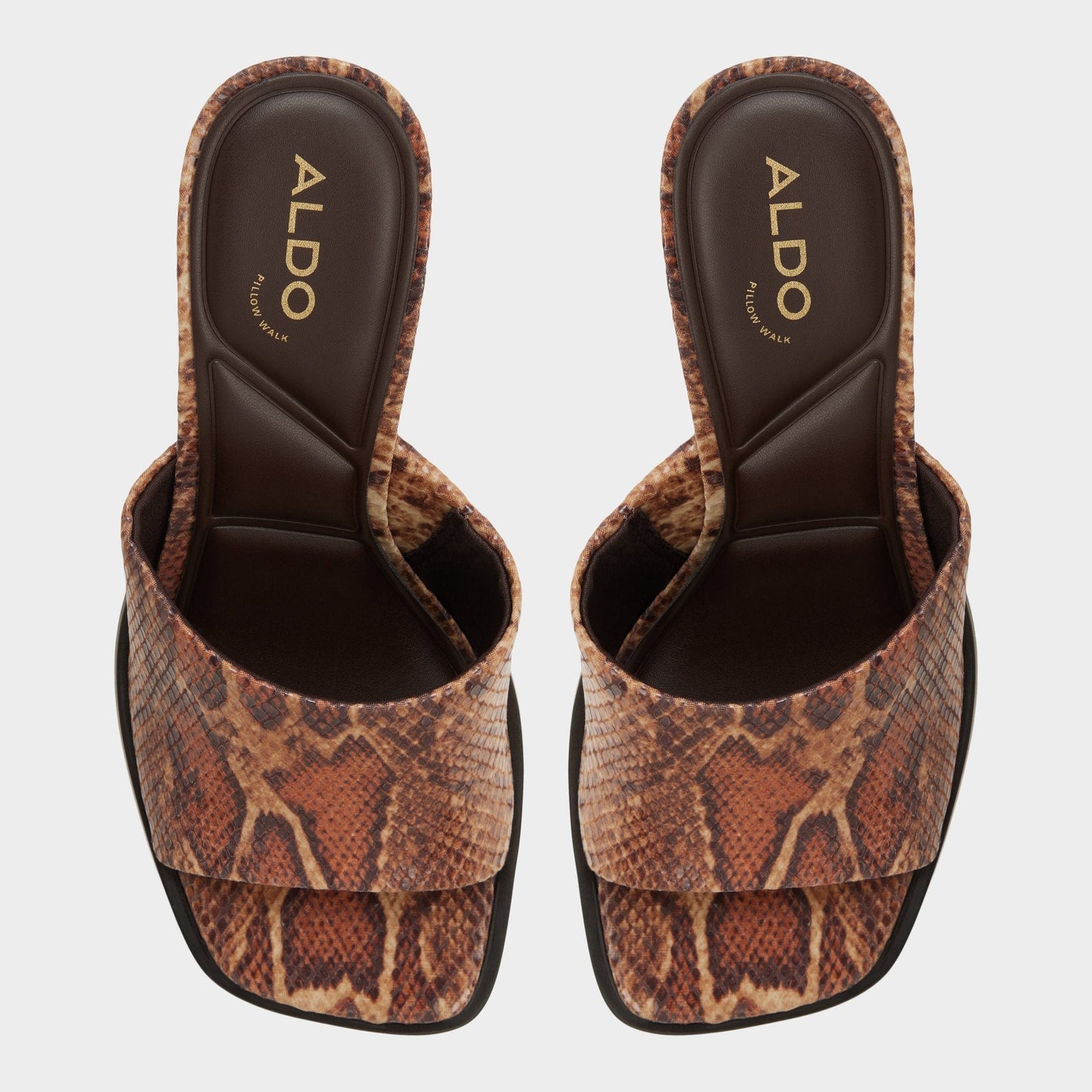 Re in Sophia Brown Multi14190695 - Heeled mule, Block heel - Brown multi