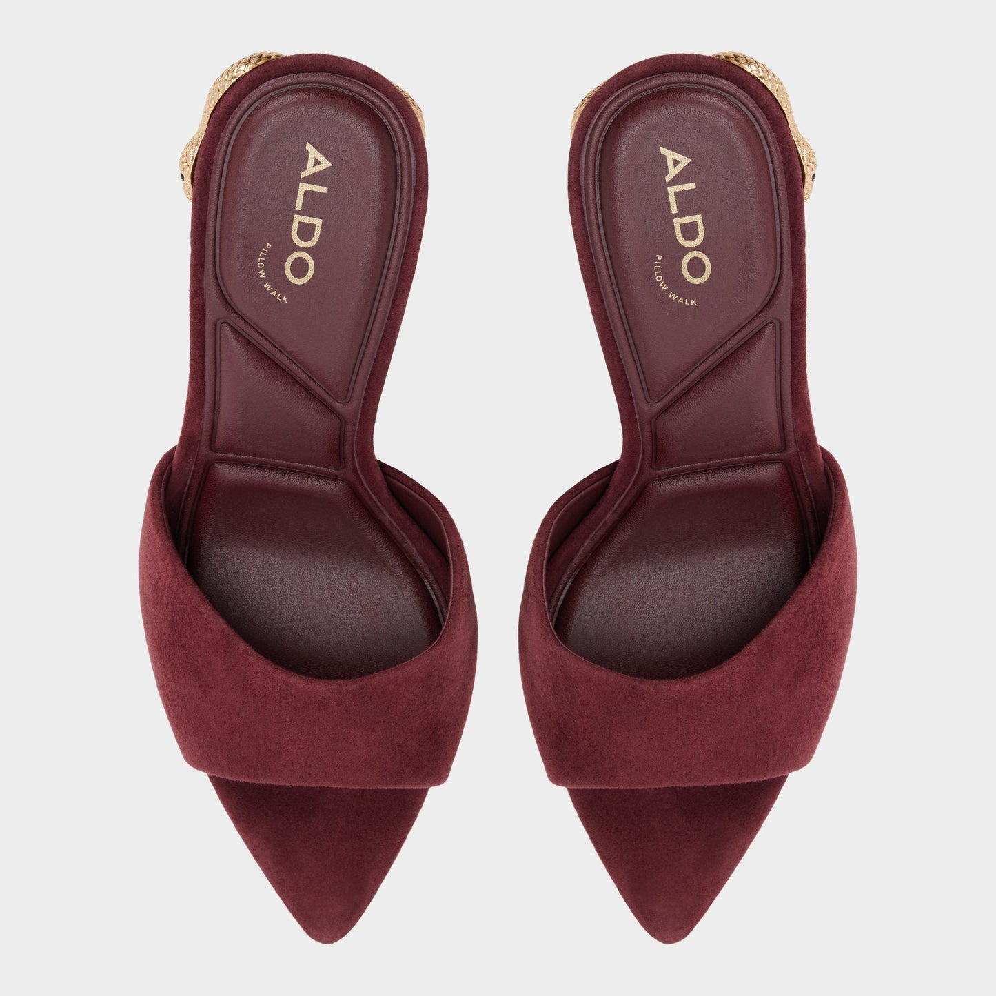 Seashella in Bordo - Heeled mule - Bordo