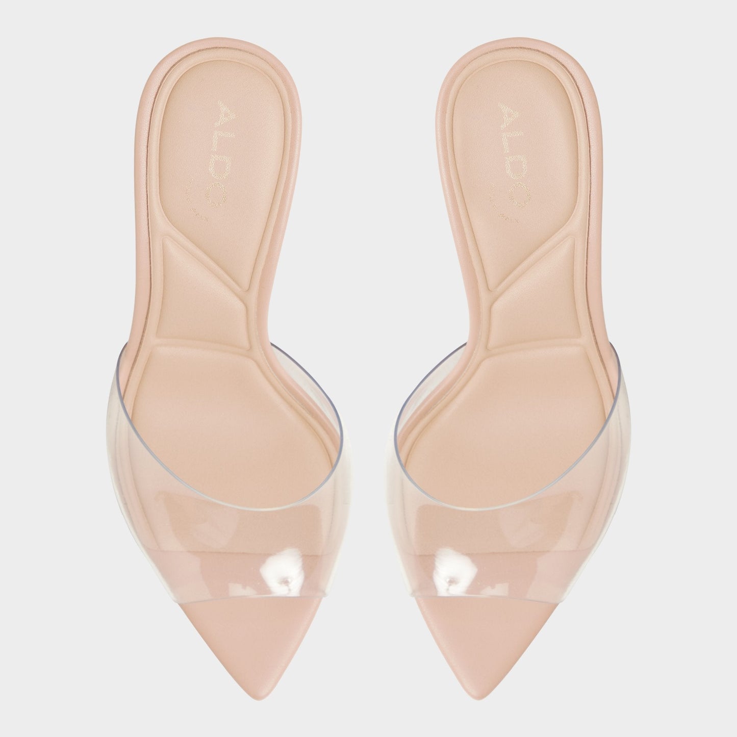 Anitabrilden Beige Women's Mule slides - Heeled mule, Stiletto heel - Beige