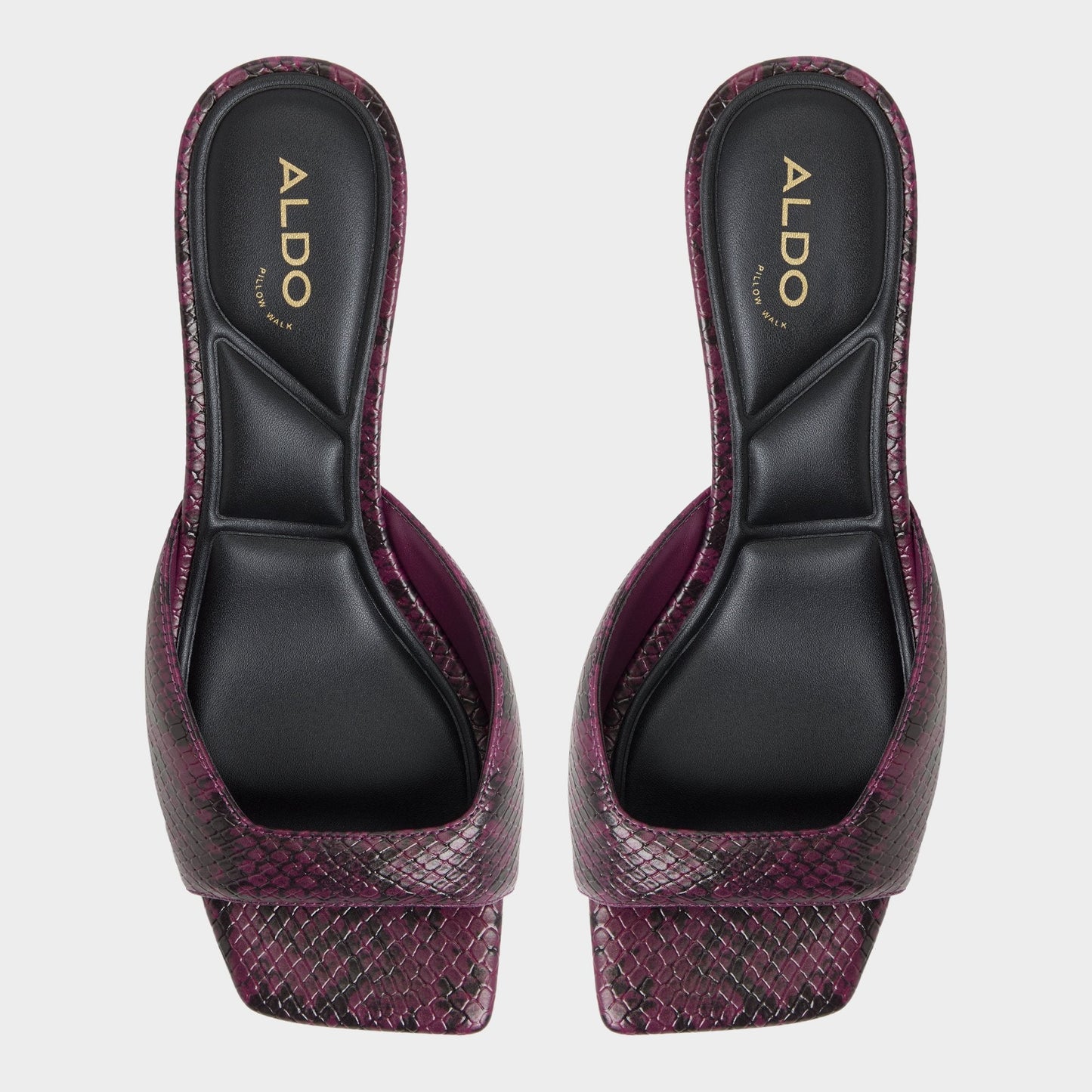 Aneky in Bordo - Heeled mule, Block heel - Bordo