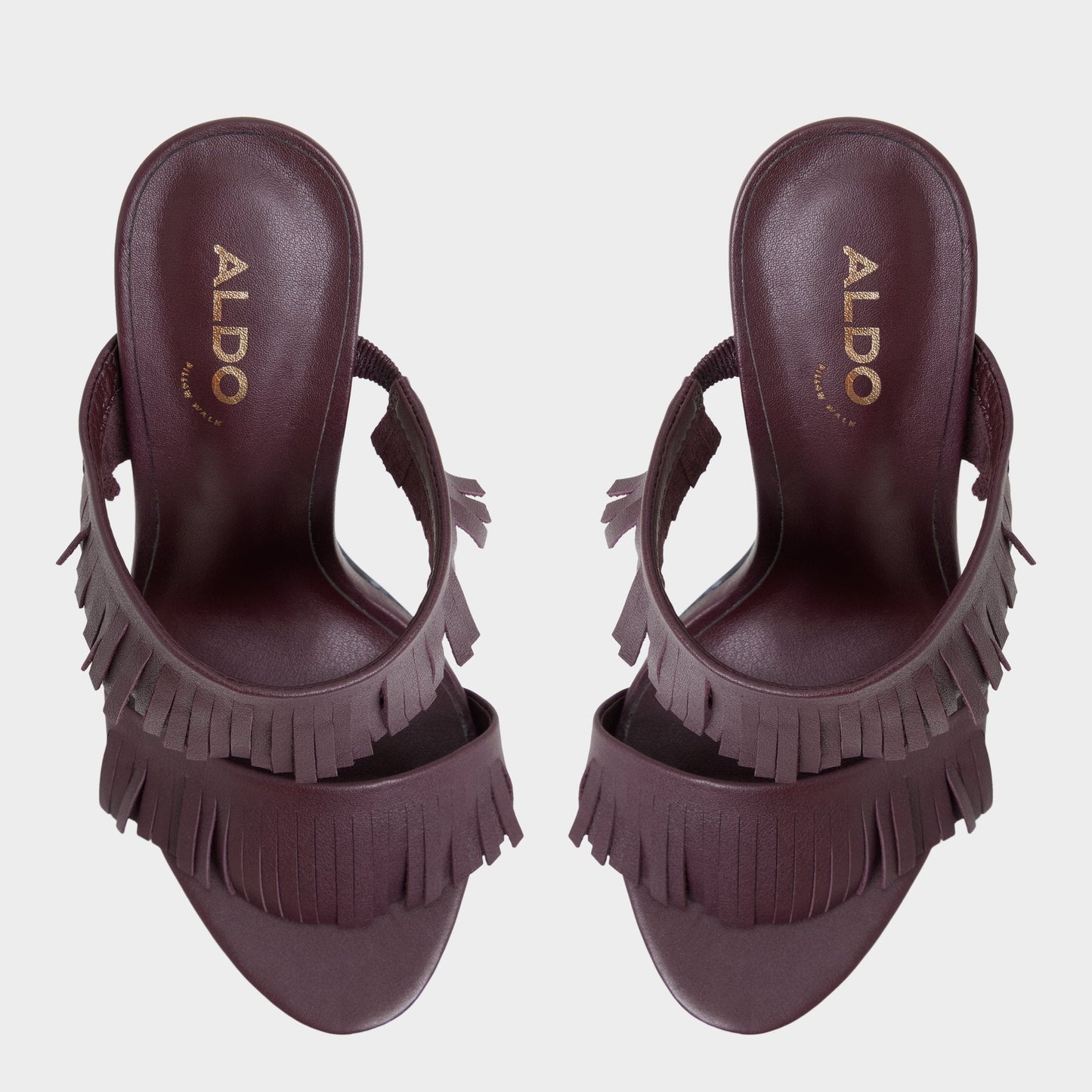 Nahanie in Bordo - Heeled mule, Stiletto heel - Bordo