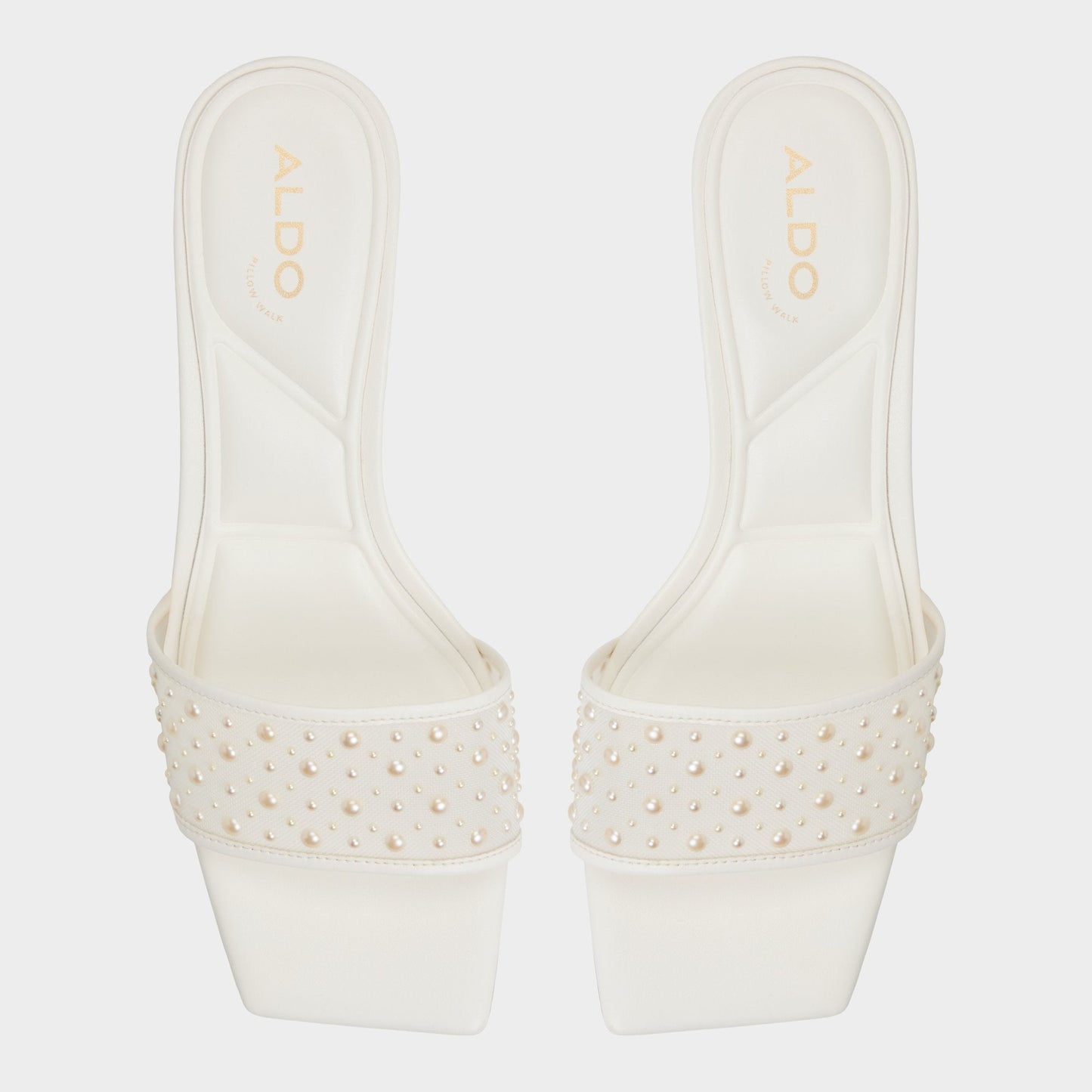 Pearlia White Women's Heeled mules - Heeled mule - White