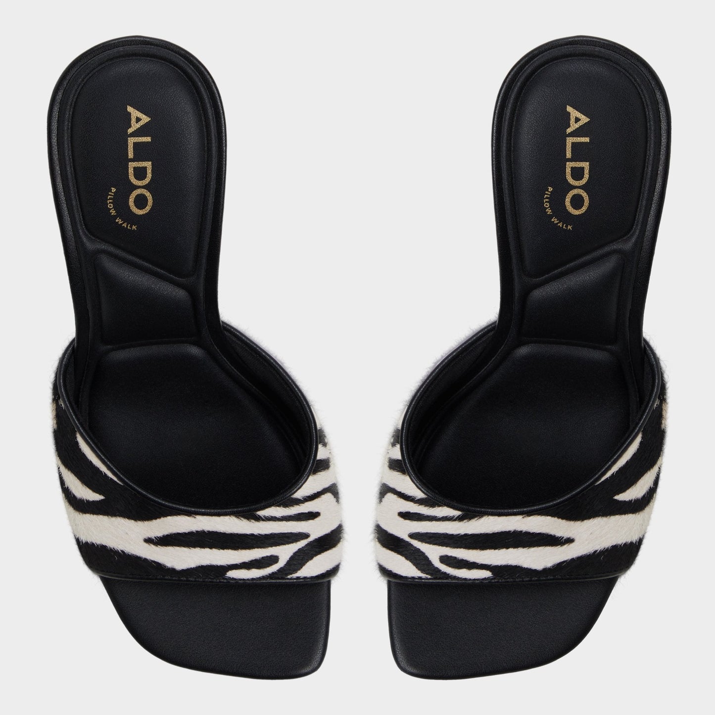 Evadalia White/Black Women's Heeled mules - Heeled mule - White/Black