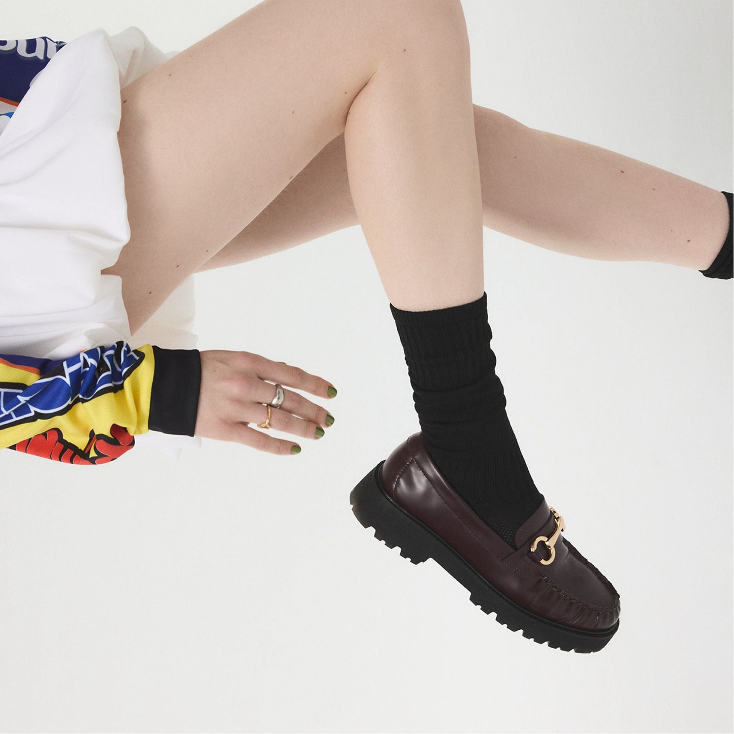 Danrose in Bordo - Loafer, Lug sole - Bordo