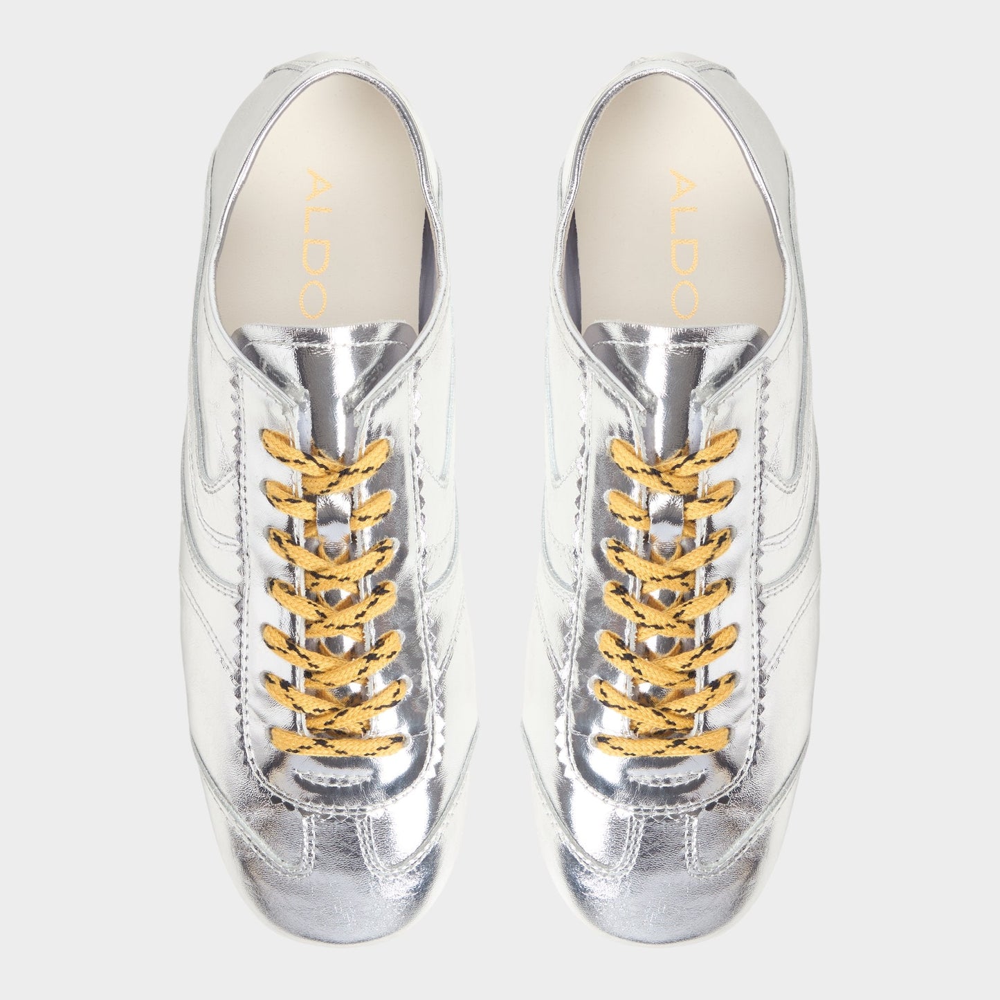 Adrelya in Silver - Jogger sneaker, Jogger sole - Silver