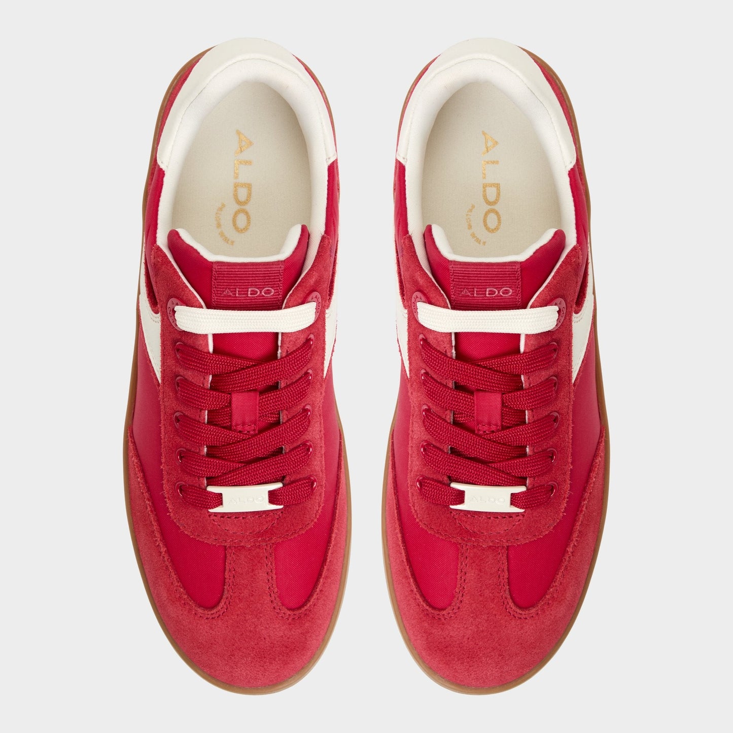 Erilg Medium Red Women's Low top sneakers - Low top sneaker, Cup sole - Medium Red