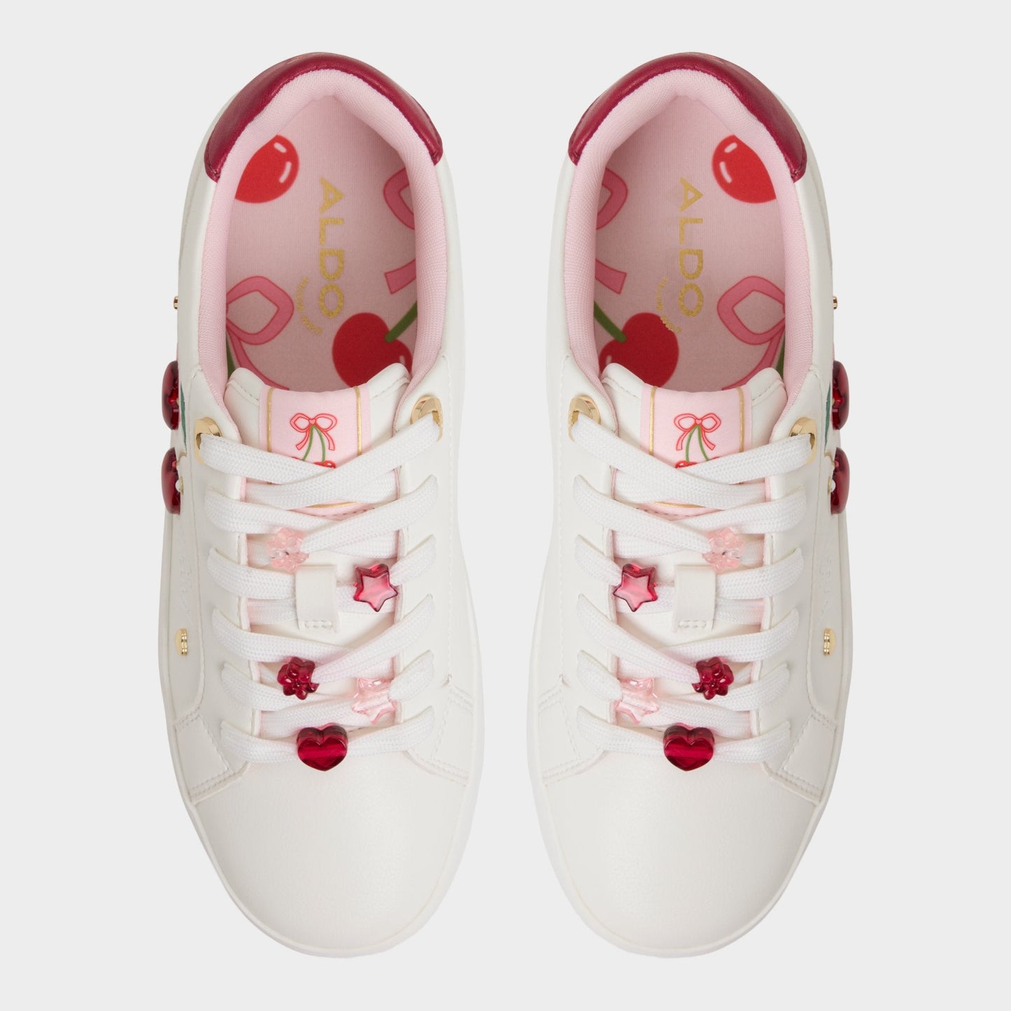 Cherrylove White Women's Low top sneakers - Low top sneaker, Platform - White