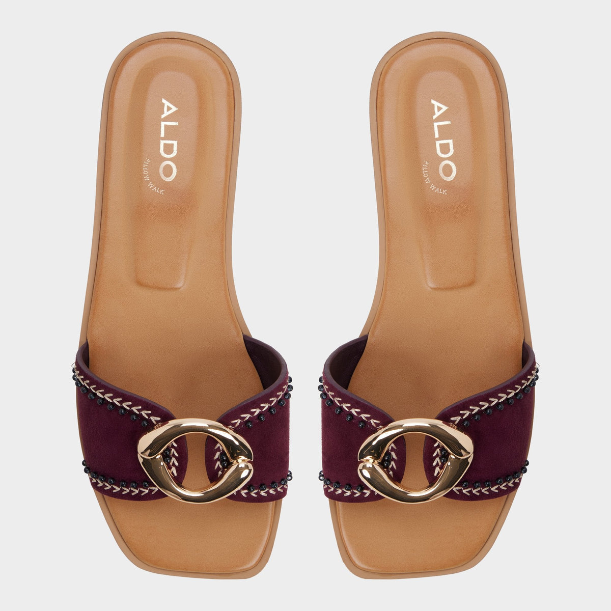 Biggin in Bordo - Slide sandal - Bordo