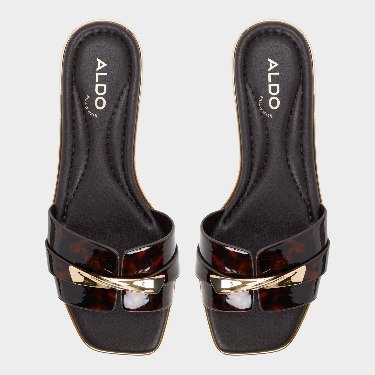 Darlina in Open Brown - Slide sandal - Open brown