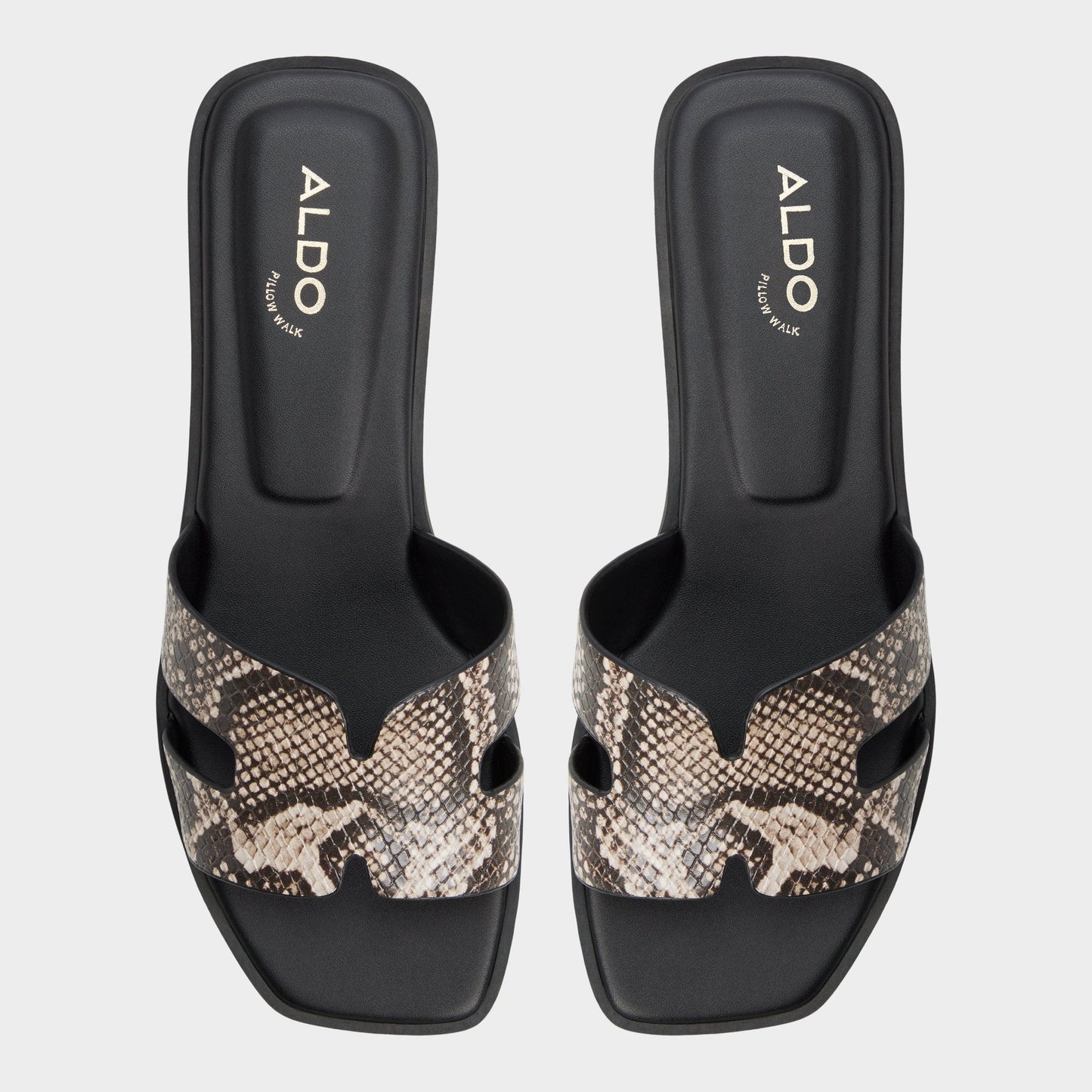 Itsandal in Open Brown 14190528 - Slide sandal - Open brown