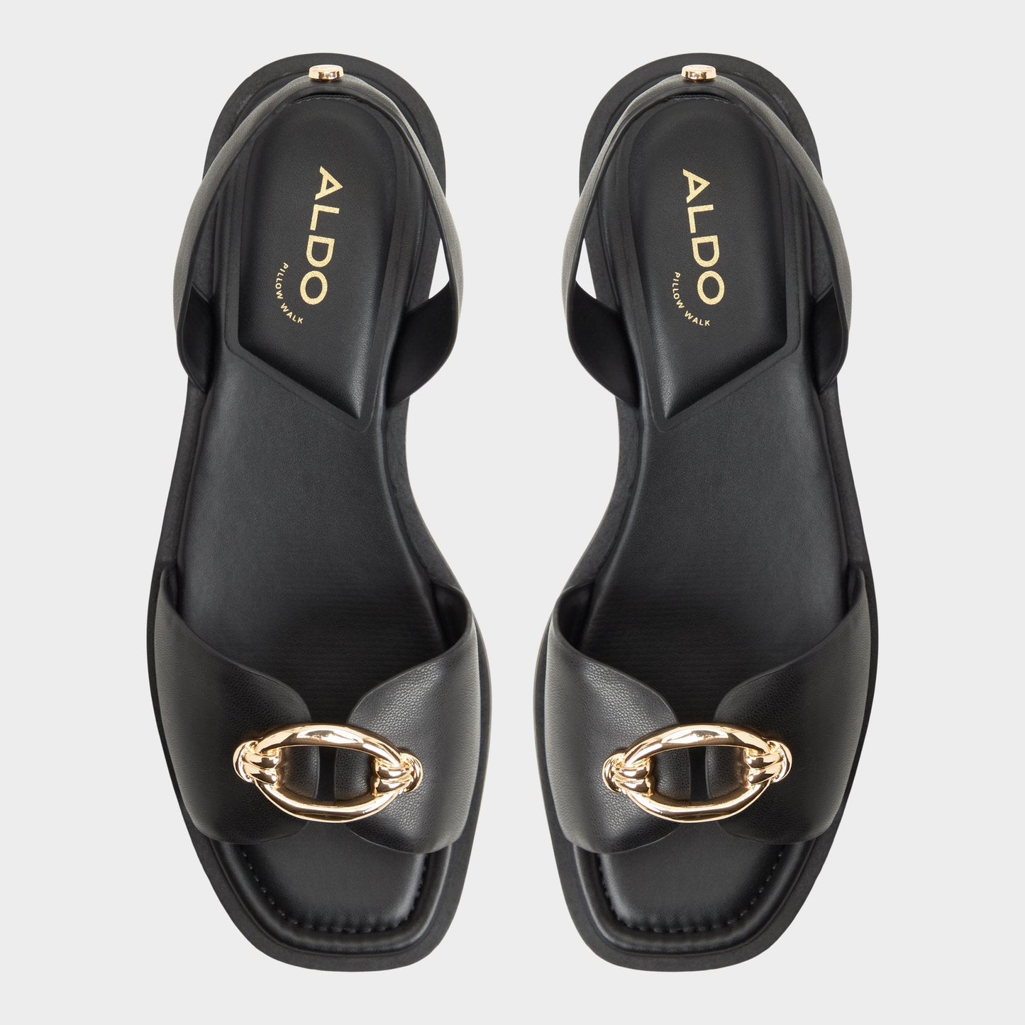 Calelian in Black - Flat sandal - Black