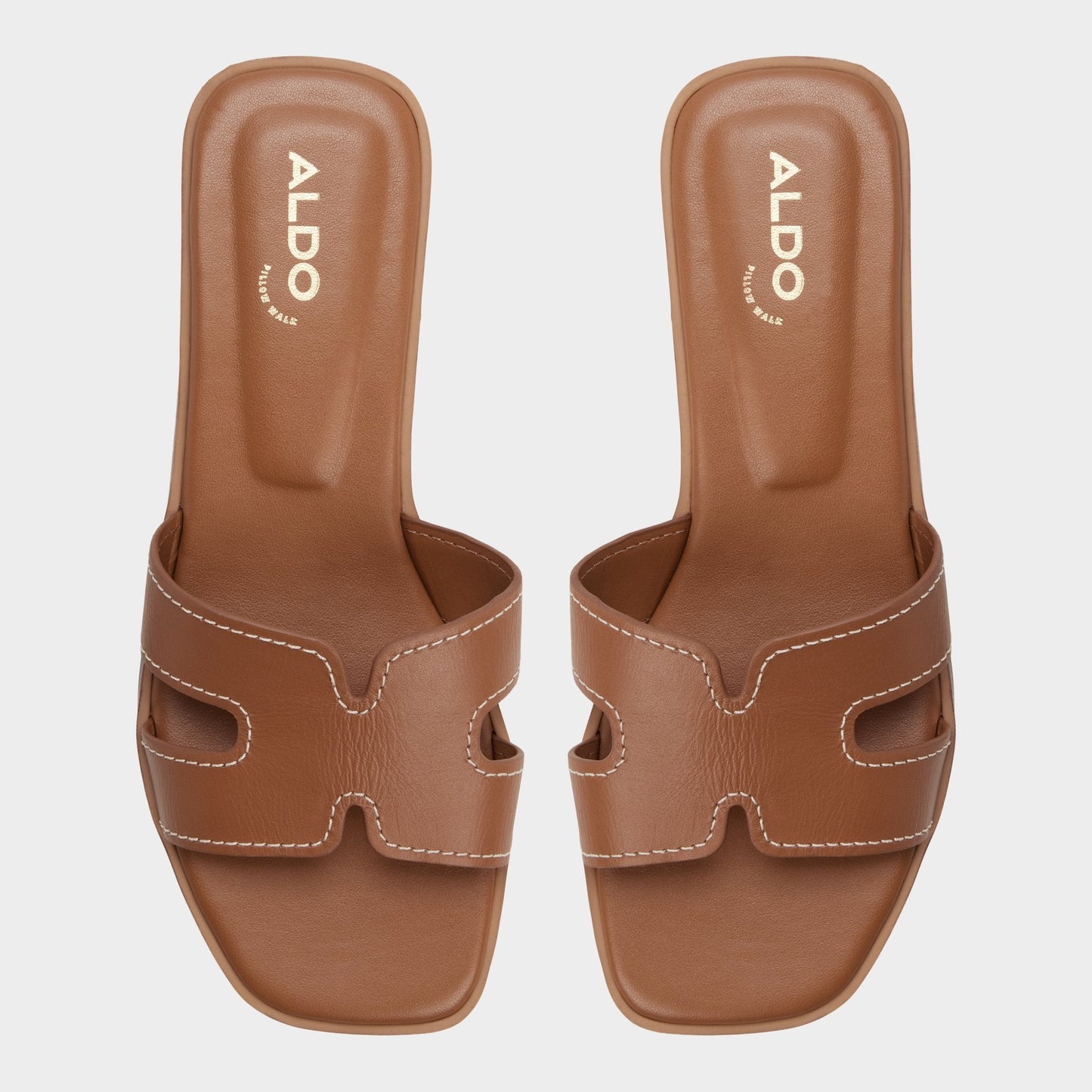 Itsandalb in Medium Brown - Slide sandal - Medium brown