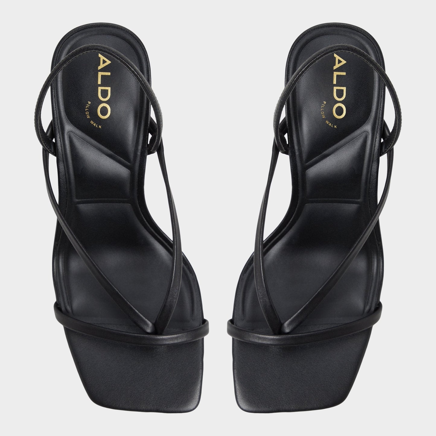 Riva Other Black Women's Strappy sandals - Sling back heeled sandal, Stiletto heel - Other black