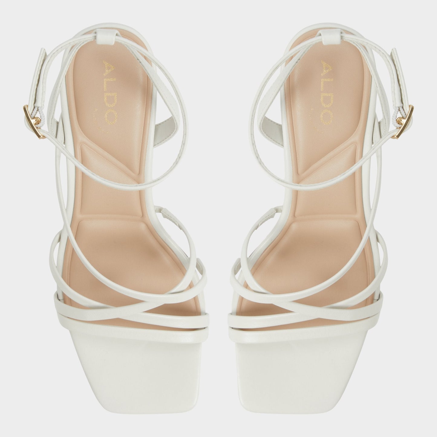 Esther Other White Women's Block heels - Strappy heeled sandal, Block heel - Other white