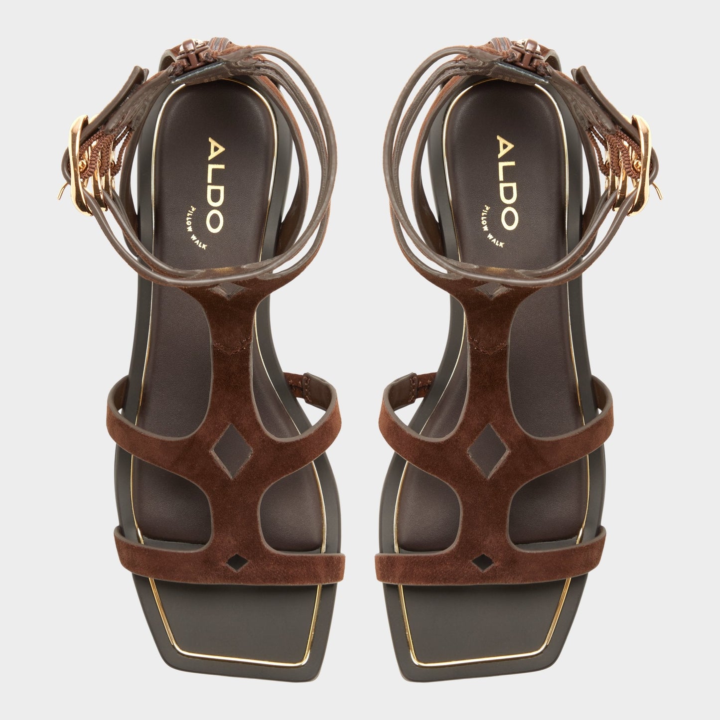Marisea in Dark Brown - Gladiator sandal - Dark brown