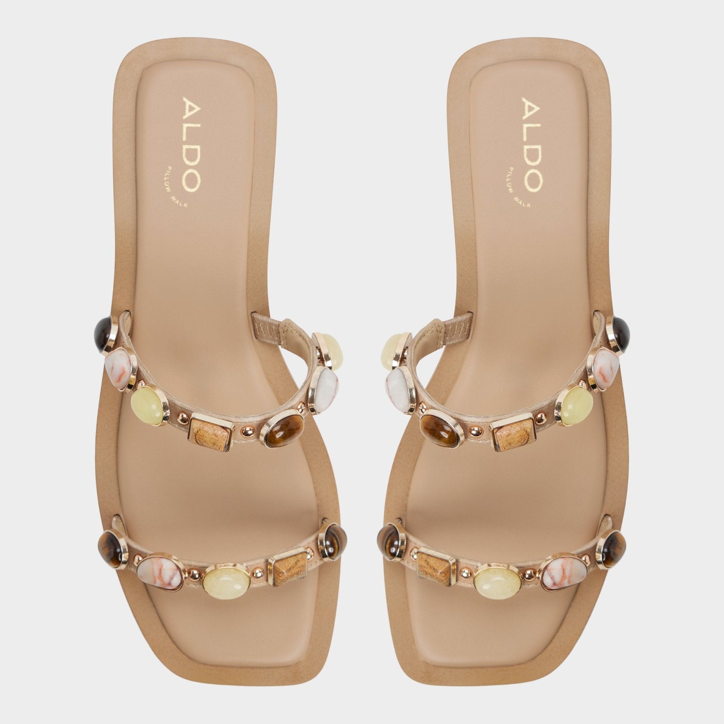 Sapphira in Medium Beige 14213541 - Slide sandal - Medium beige