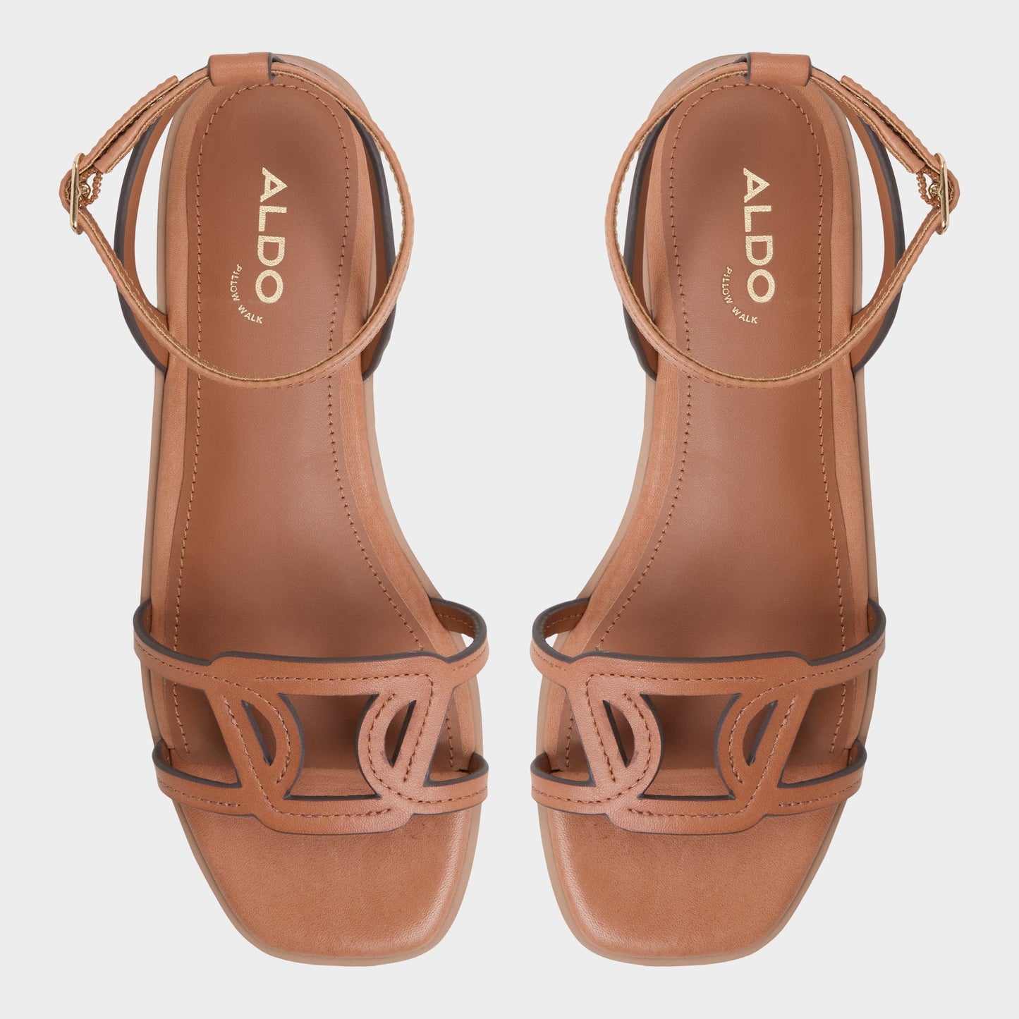 Greengrove Medium Brown Women's Flats - Flat sandal - Medium brown