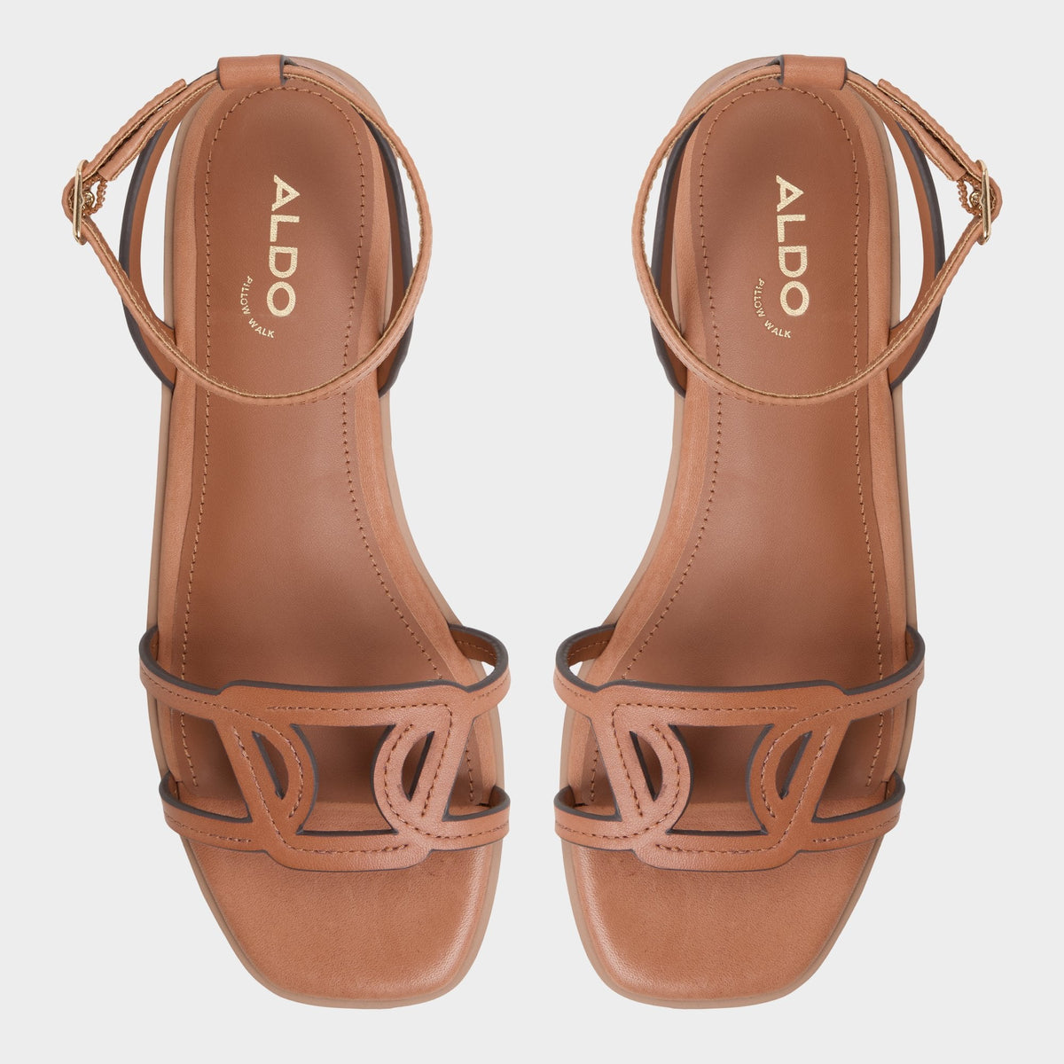 Greengrove Medium Brown Women's Flats - Flat sandal - Medium brown