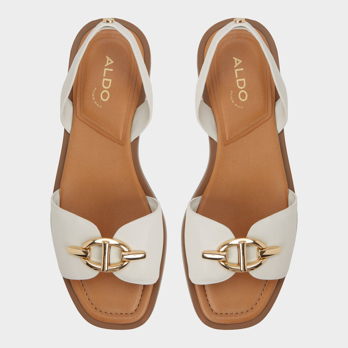 Goassi White/Bone Women's Flats - Flat sandal - White/bone