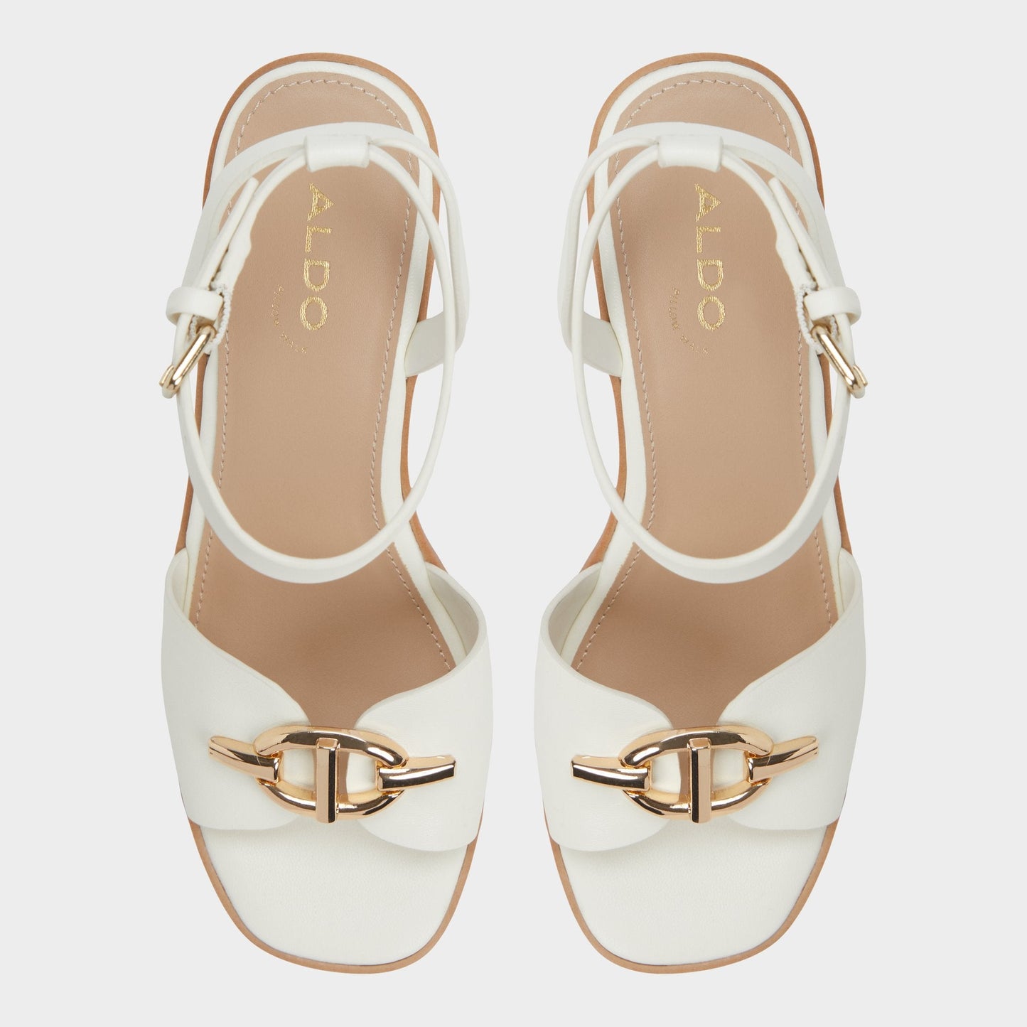 Ybylin White Women's Wedges - Wedge sandal, Wedge heel - White