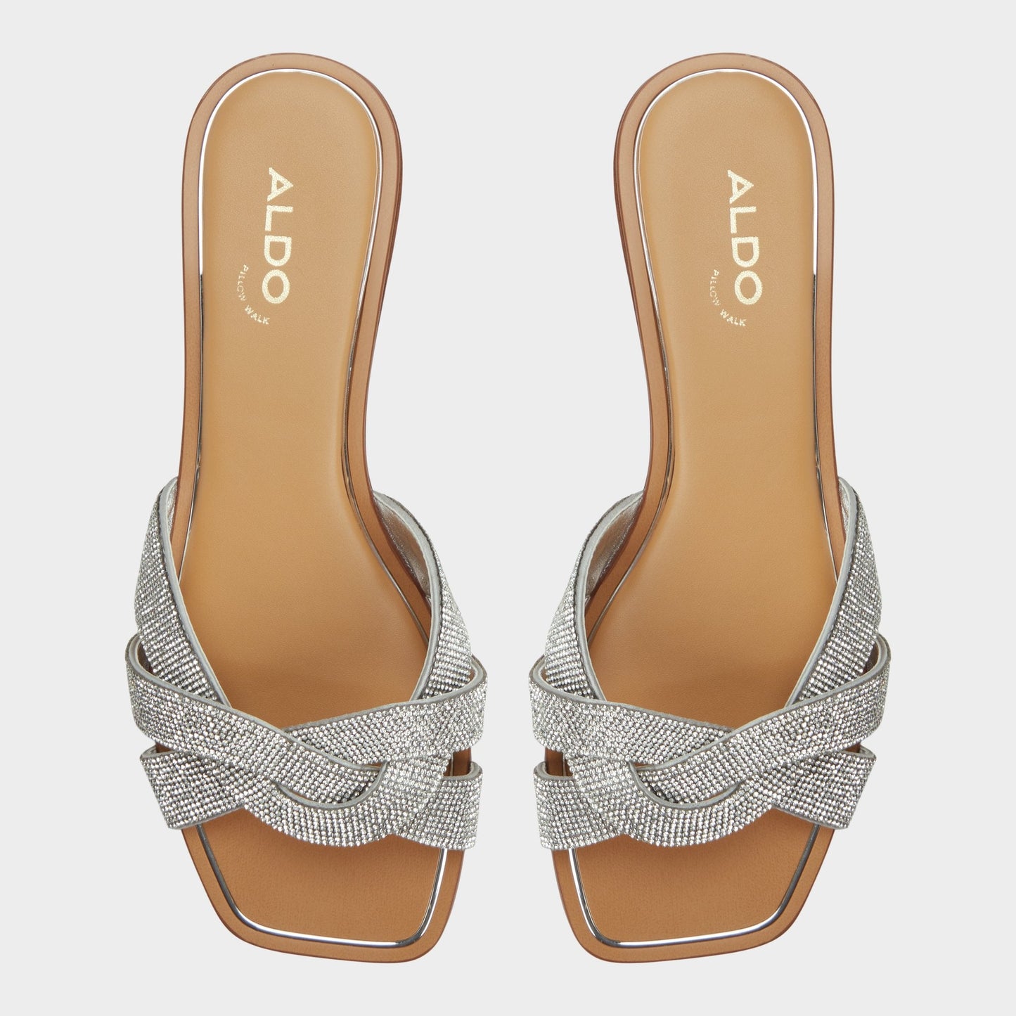 Ormeley Silver Women's Iridescent metallics - Slide sandal - Silver