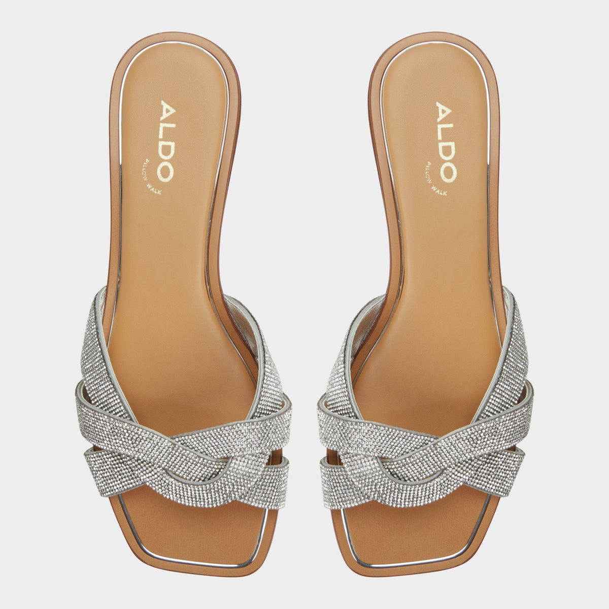 Ormeley Silver Women's Iridescent metallics - Slide sandal - Silver