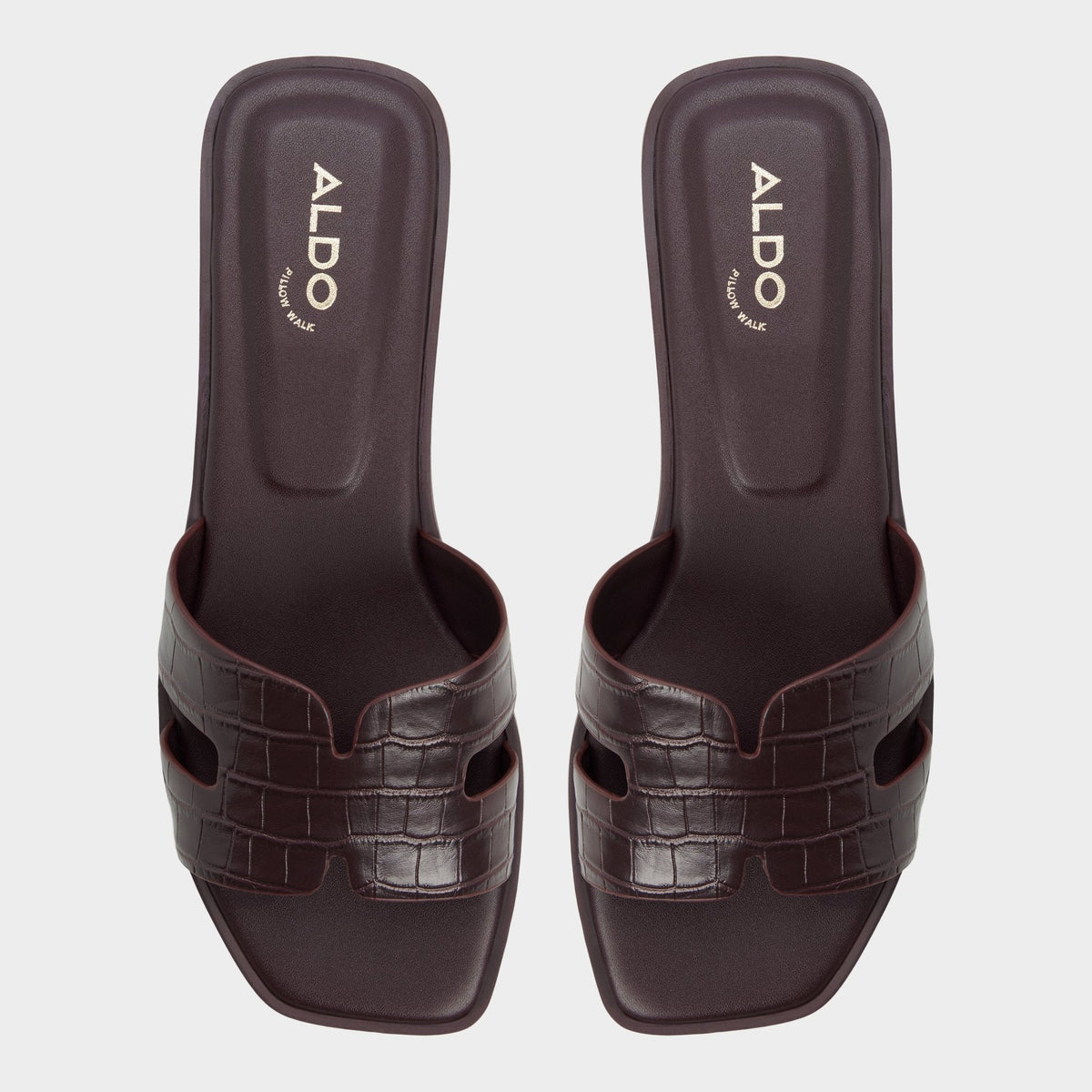 Itsandal in Bordo - Slide sandal - Bordo