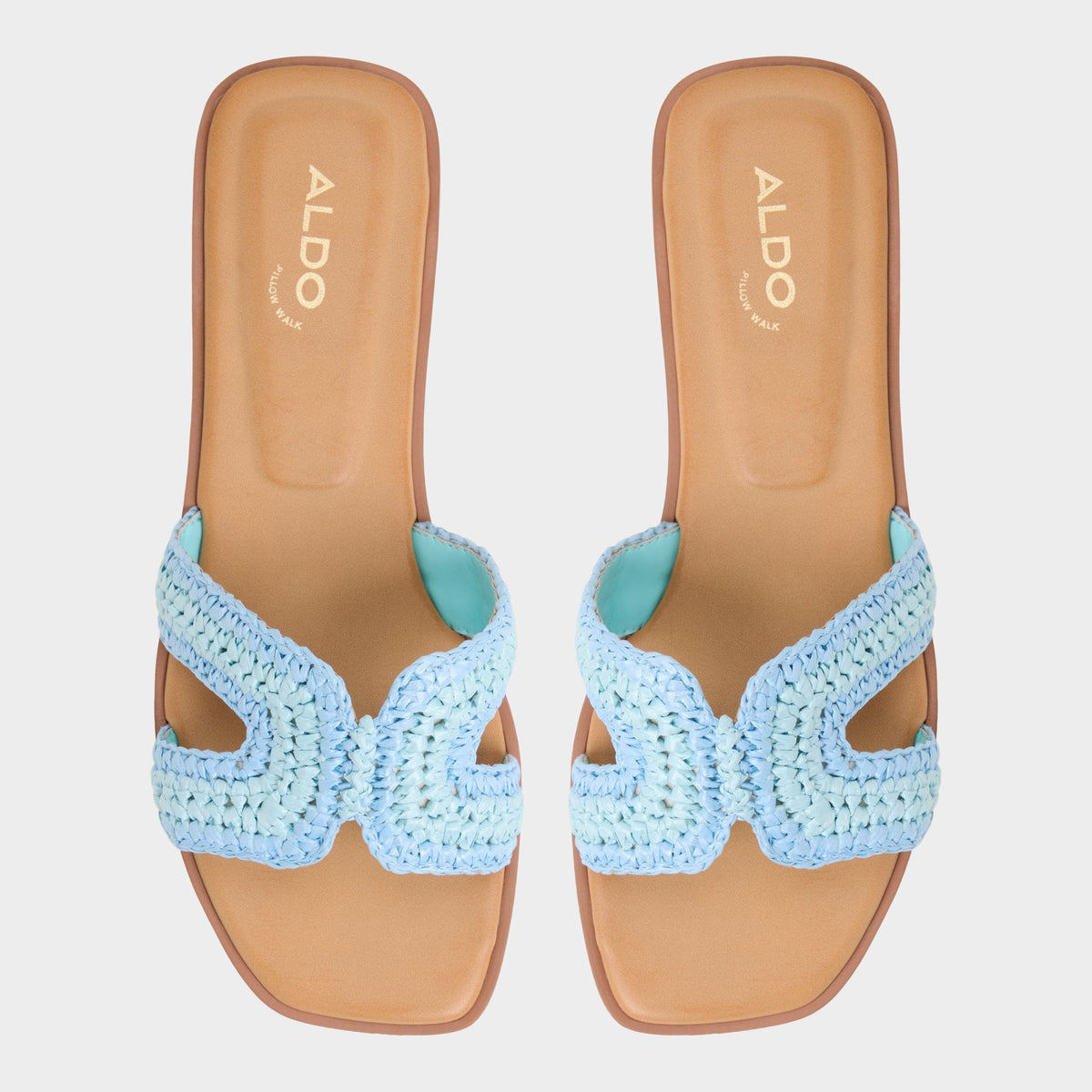 Itsandal Blue Combo Women's Flats - Slide sandal - Blue Combo