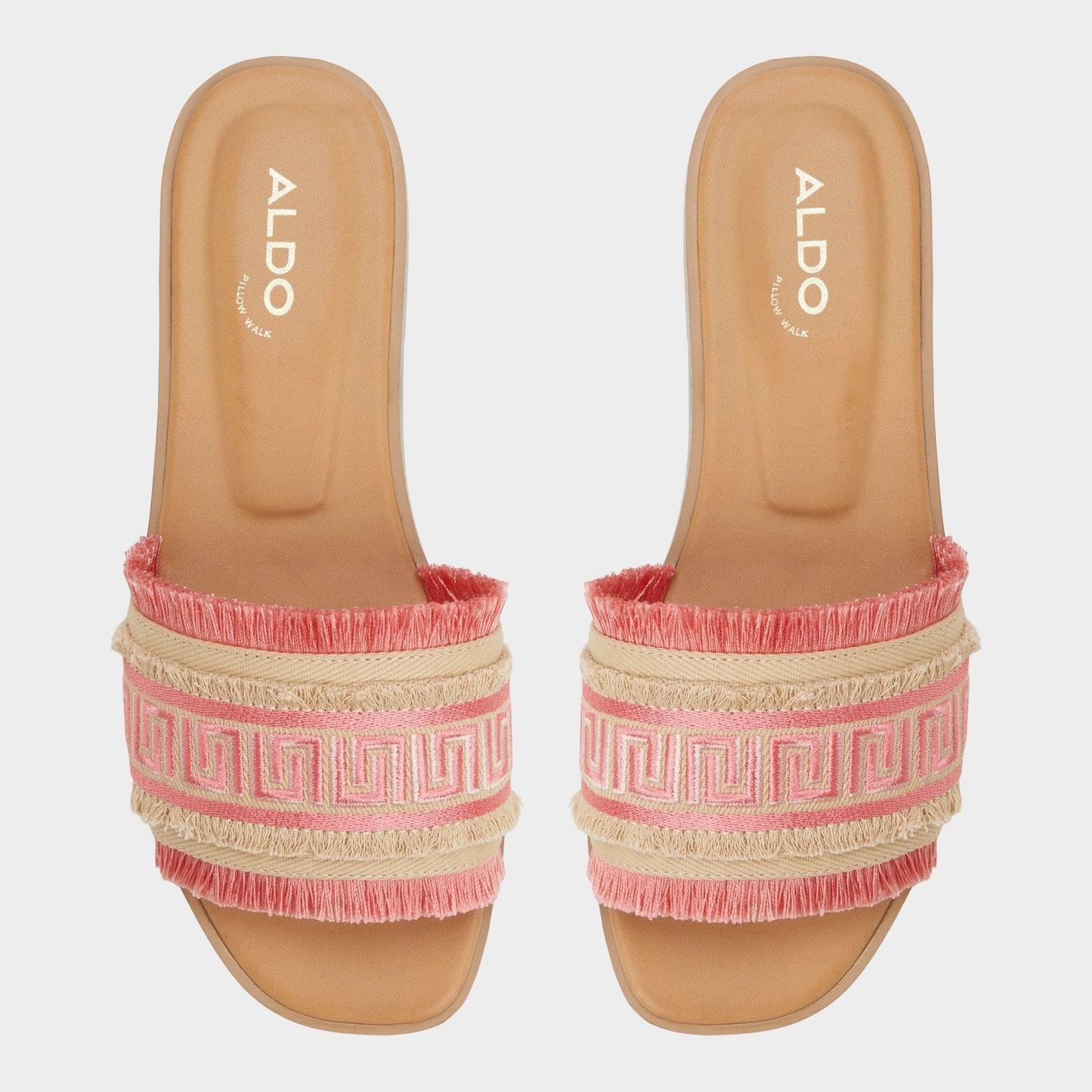 Nalani Coral Women's Flats - Slide sandal - Coral