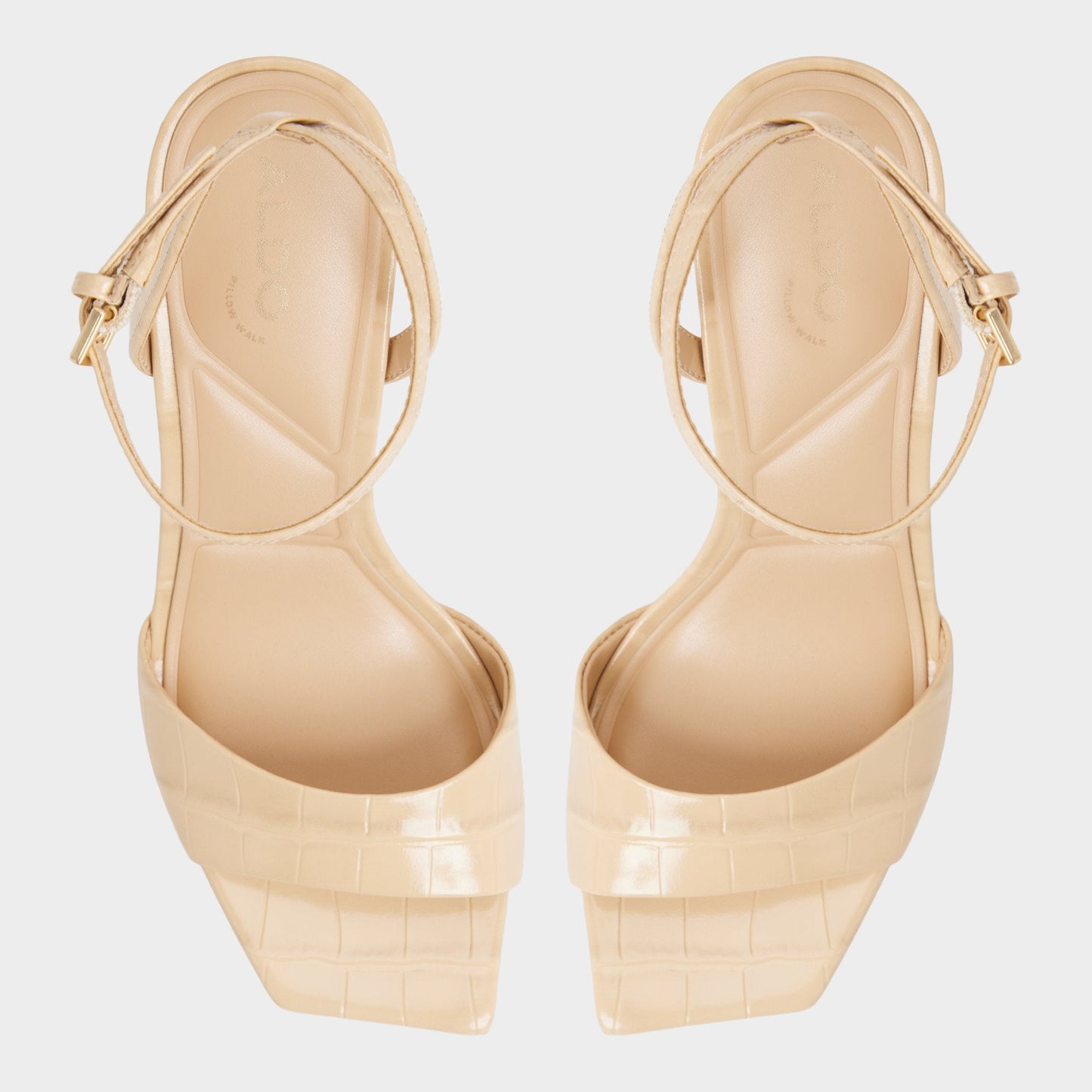 Harmonious in Medium Beige - Strappy heeled sandal - Medium Beige