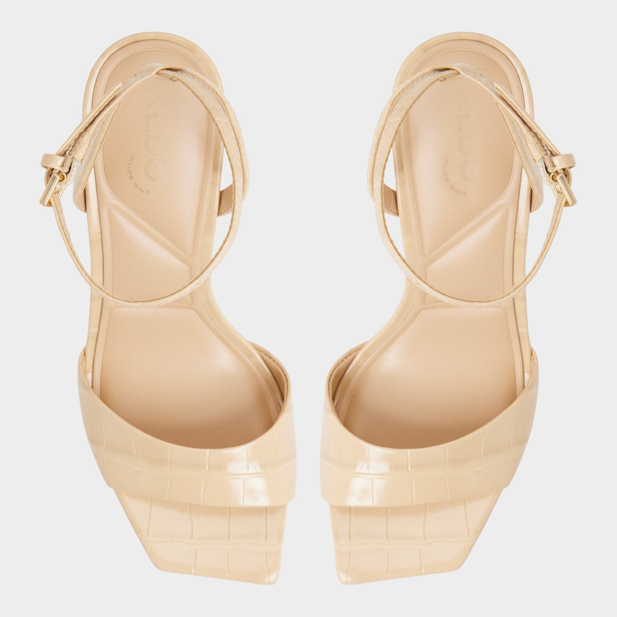 Harmonious in Medium Beige - Strappy heeled sandal - Medium Beige
