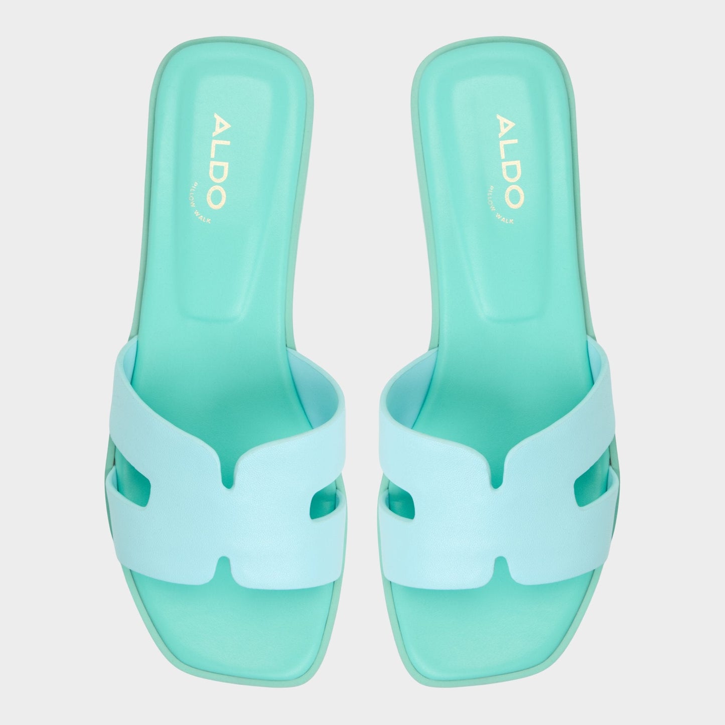 Itsandal Turquoise Women's Flats - Slide sandal - Turquoise