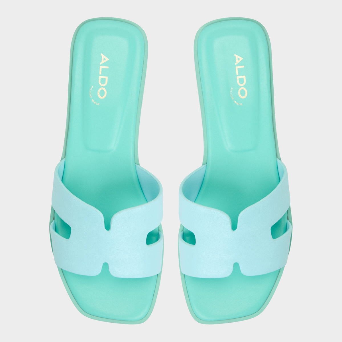 Itsandal Turquoise Women's Flats - Slide sandal - Turquoise