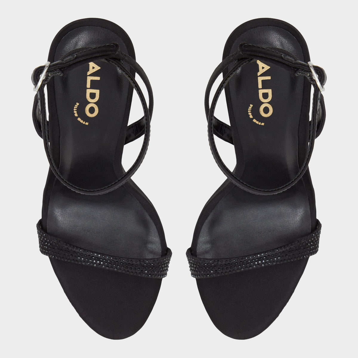 Lydala Black Women's Heeled sandals - Strappy heeled sandal - Black