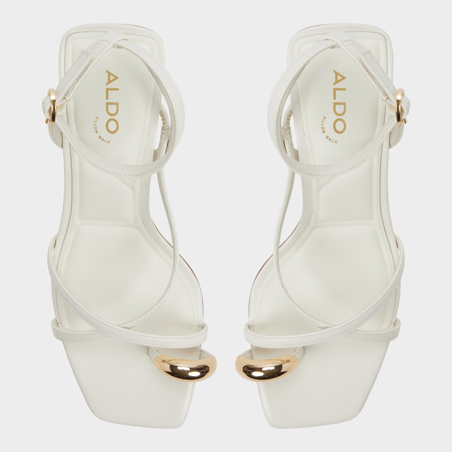 Elodiah White/Bone Women's Travel essentials - Strappy heeled sandal, Stiletto heel - White/bone