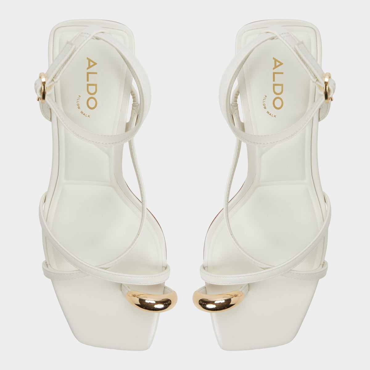 Elodiah White/Bone Women's Travel essentials - Strappy heeled sandal, Stiletto heel - White/bone