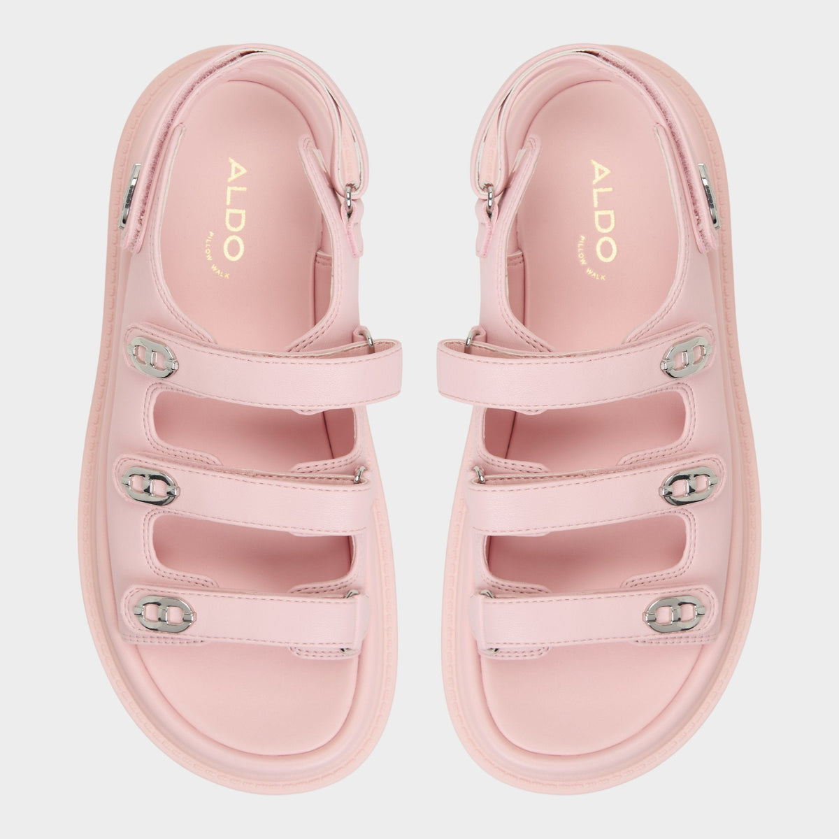 Halendar Light Pink Women's Footbed sandals - Footbed sandal, Footbed sandal - Light Pink