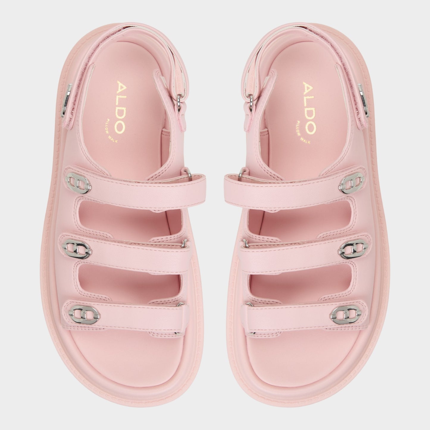 Halendar Light Pink Women's Footbed sandals - Footbed sandal, Footbed sandal - Light Pink