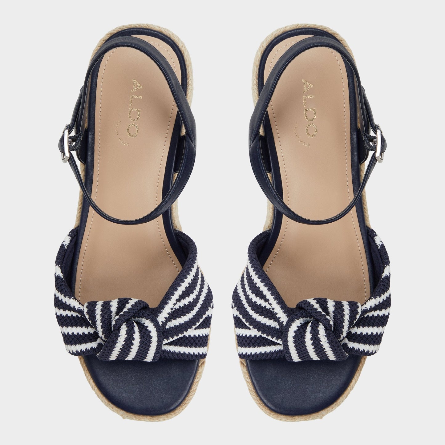 Annamarie Navy Women's Platform sandals - Wedge sandal - Navy