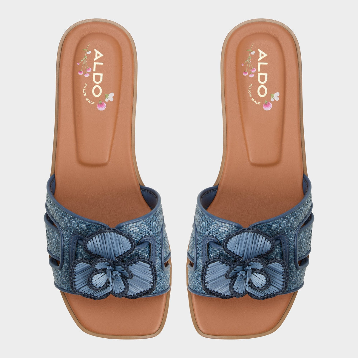 Seaflower Denim Women's Flats - Slide sandal - Denim