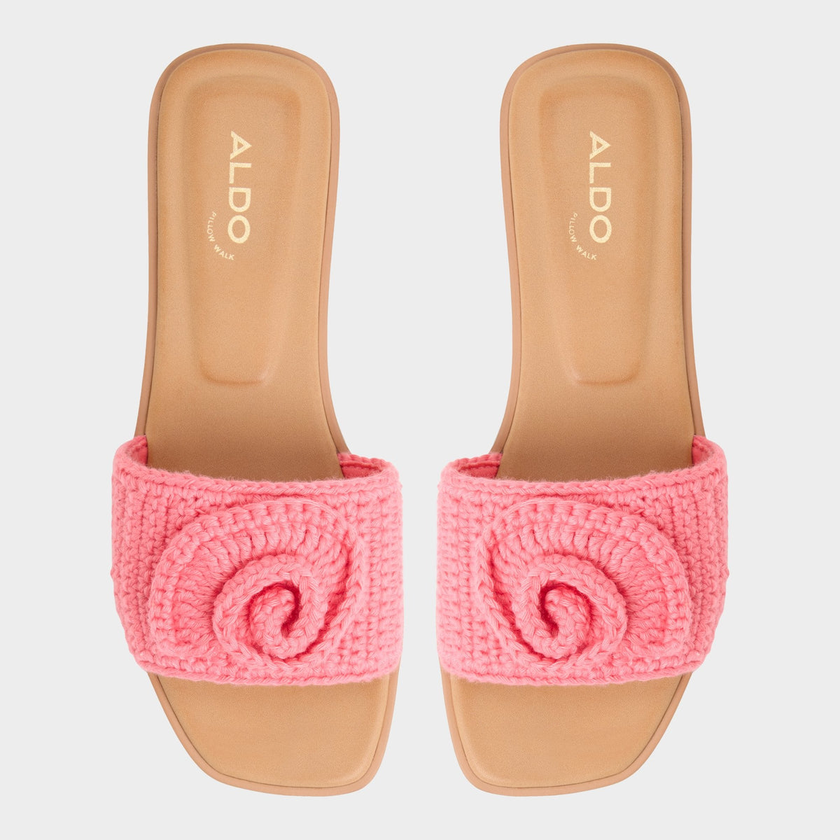 Sabbia Medium Pink Women's Flats - Slide sandal - Medium Pink
